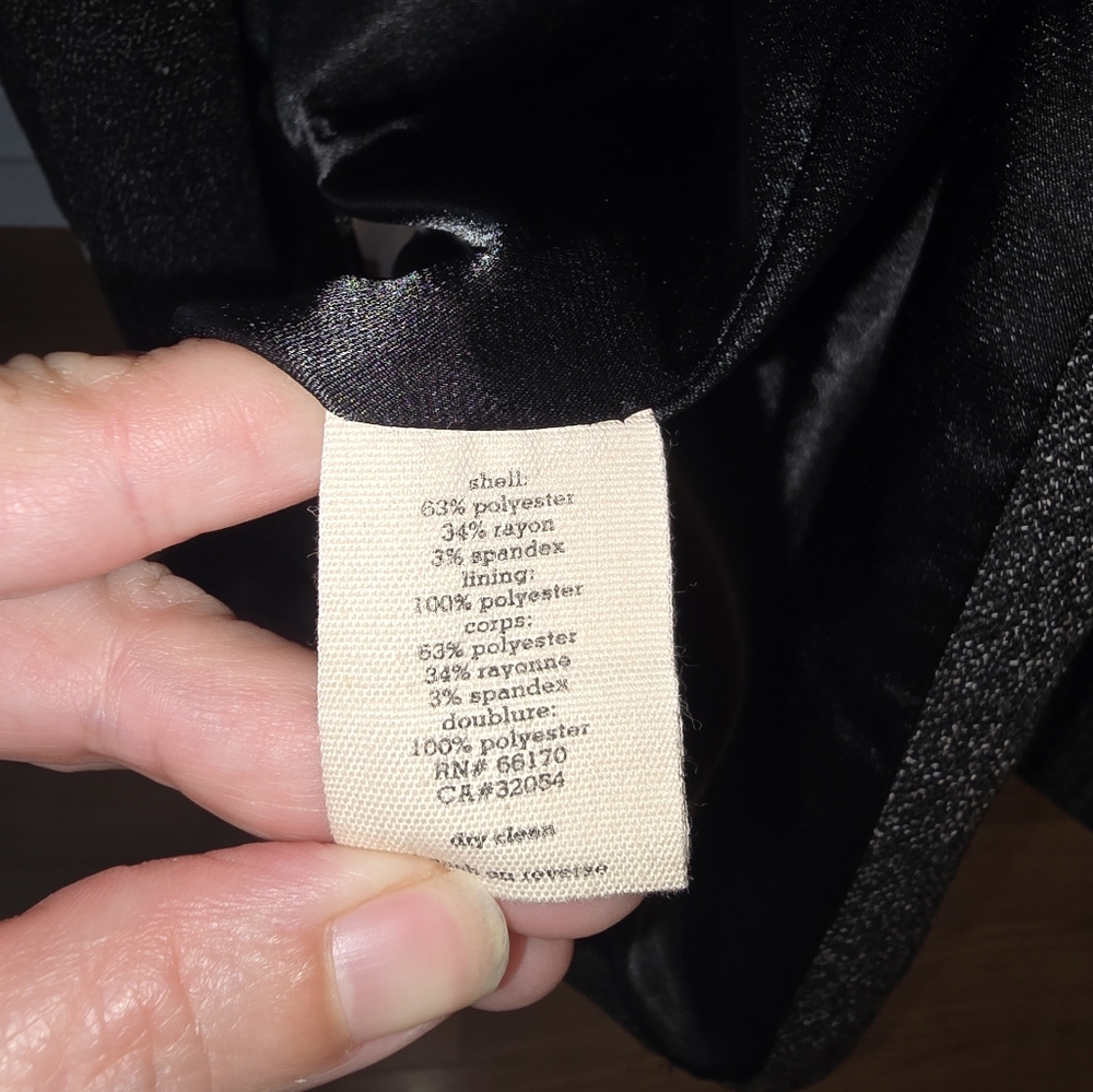 Silence + Noise Black Blazer Tailored Fit Professional - Picture 8 of 8